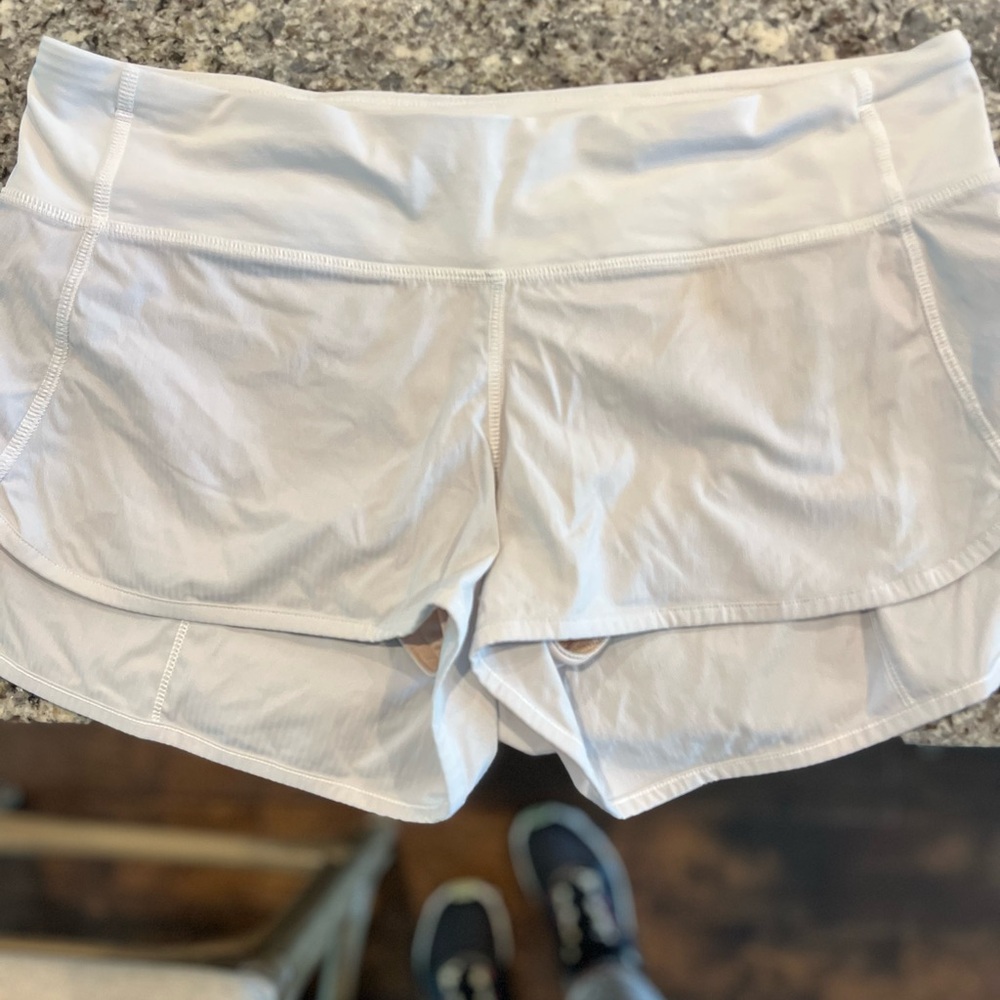 Lululemon Athletica white Athletic Shorts size 8